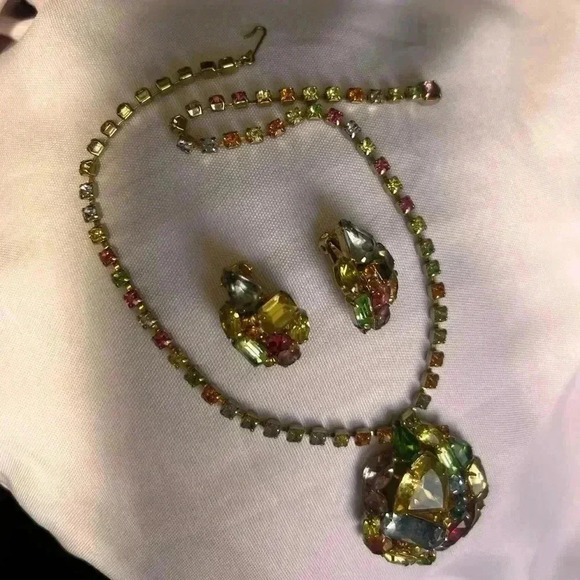 JULIANA Delizza & Elster Studio Girl Heirloom Parure Choker Necklace & Earrings - Picture 14 of 15